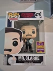 Funko Pop! Stranger Things: Mr. Clarke #476 Summer Con 2017 Excl, Vaulted NIB