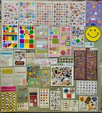 Mixed Lot of Kids Scrapbook Stickers! Sticko, Etc