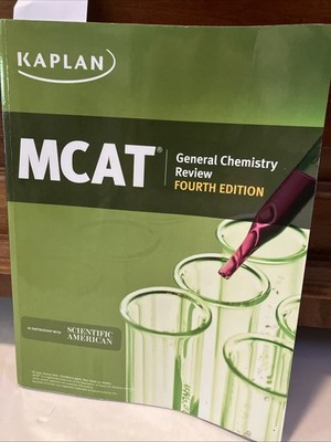 KAPLAN MCAT General Chemistry Review 4th Fourth Edition - Good