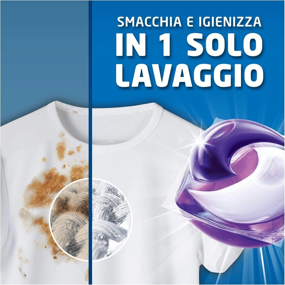 Dash Pods Ambra 132 Lavaggi 3x44 Capsule Detersivo Lavatrice Pulizia Profonda - Immagine 2 di 4