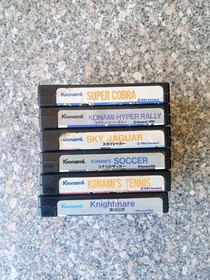 Vintage Lot of 6 MSX Games Konami صخر 😊