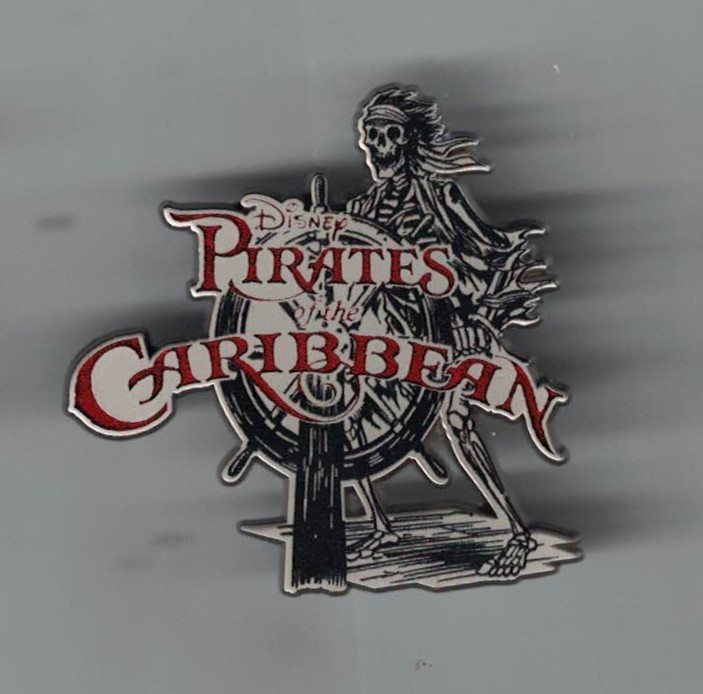 Disney Pirates of the Caribbean Skeleton Helm Trading Pin