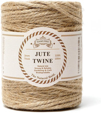 3Mm Jute Twine Rope 328Ft, Natural Burlap String for Crafts, Gift Wrapping
