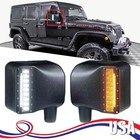 LED Side Mirror Lights For Jeep Wrangler JK JKU 2007-2018 DRL Turn signal lights