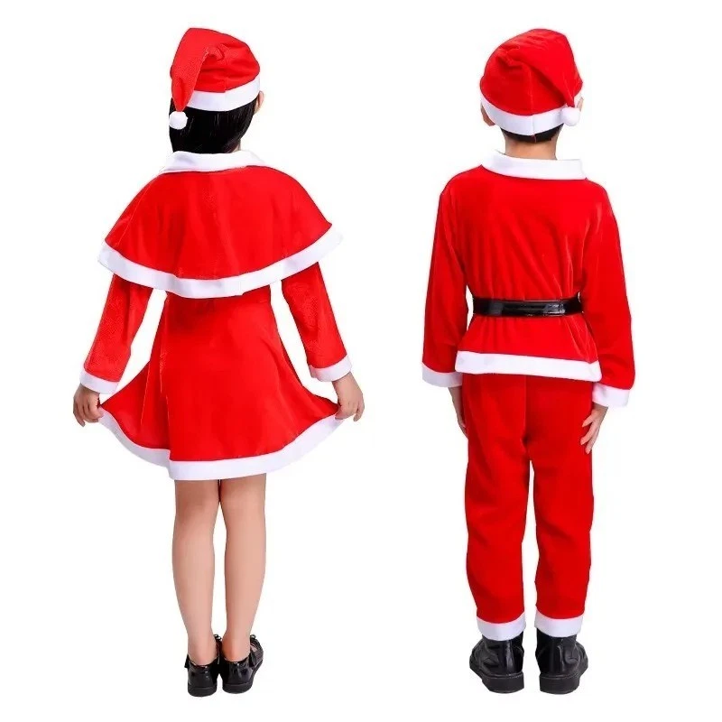 Disfraz de Papá Noel Navidad Claus Niños Traje Niños Conjunto para Vestido Niñas Niño Foto 4 de 4