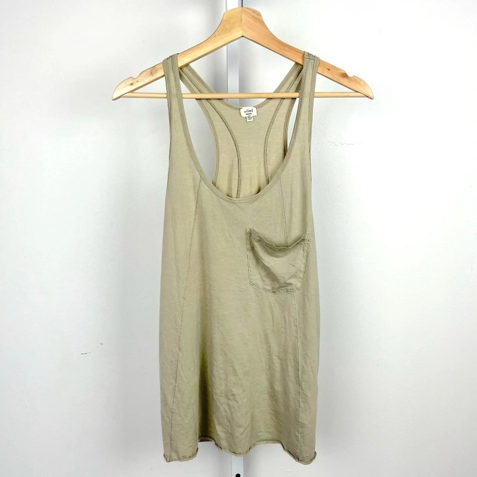 aritzia lightweight knit pocket racerback tank-top