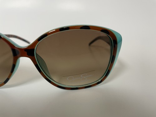 Auténticas gafas de sol Jessica Simpson 5012 ANBL Turq Tort Cateye marrón degradado - Imagen 6 de 7