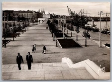 Nouveaux Jardins des Quinconces Bordeaux Quai Louis XVIII Vintage RPPC