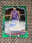 2025-26 Bowman Basketball Bryson Tiller Green Shimmer Auto /99 Kansas SP 1st