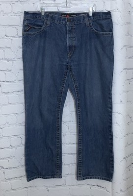 Ariat M4 Jeans Men's 40x28 (Tag 40x30) FR Low Rise Boot Cat 2 2112 Blue Denim