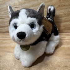 Aurora Miyoni Tots Siberian Husky Puppy Plush 8" Realistic Dog NWT