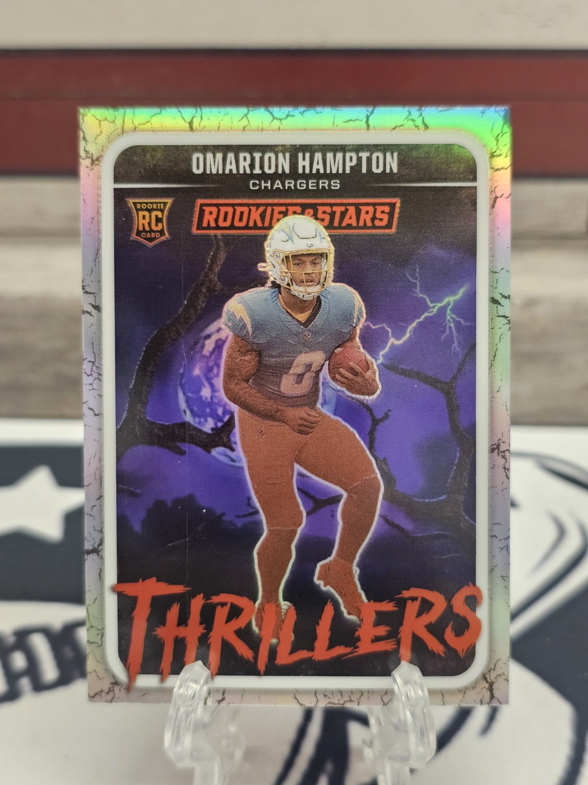 2025 Panini Rookies & Stars Omarion Hampton Thrillers Silver Prizm RC