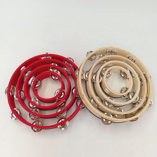 with Metal Jingles Tambourine Drum Round Percussion Educational Toys Children - Picture 4 of 12