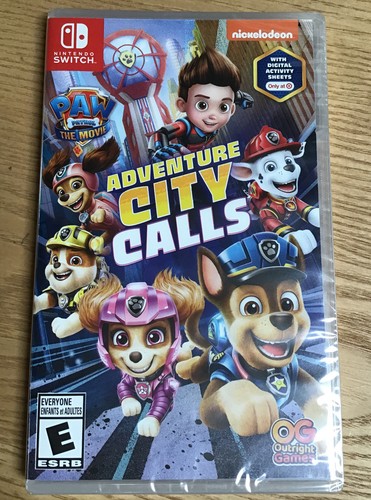 ⚡️Paw Patrol Adventure City Calls (Nintendo Switch) Exclusive Activity Sheets🆕