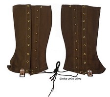 USA M1897 Dark Brown Canvas Cavalry Leggings Size 3