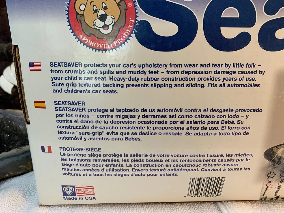 Almohadilla/alfombra protectora de asiento elevador para asiento de coche Prince Lionheart 2 etapas nueva Foto 4 de 4