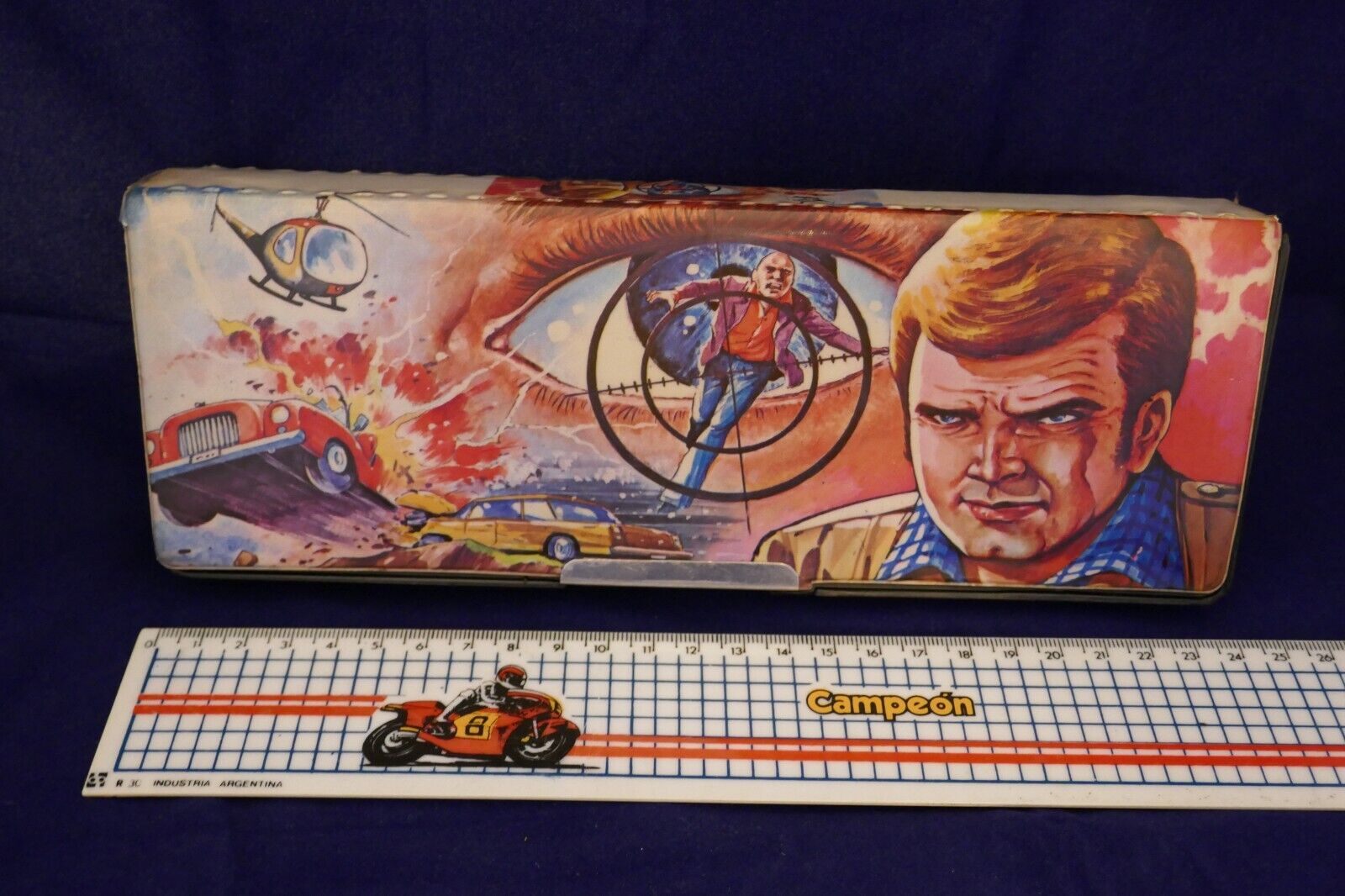 Bootleg Bionic Man Pencil box from Korea