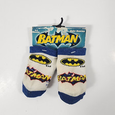 BATMAN Baby Booties Socks 0 - 6 months DC Comics