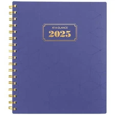 AT-A-GLANCE BADGE 2025 Weekly Monthly Planner Geo Medium 7" x 8-3/4"