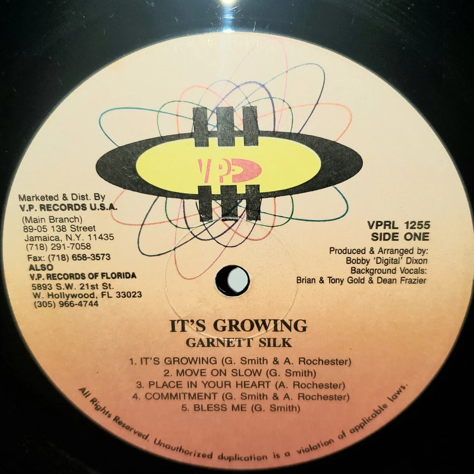 GARNETT SILK It's Growing LP VG+ 1992 VPRL1255 Vinyl Roots Reggae Plays Well - Image 3 of 3