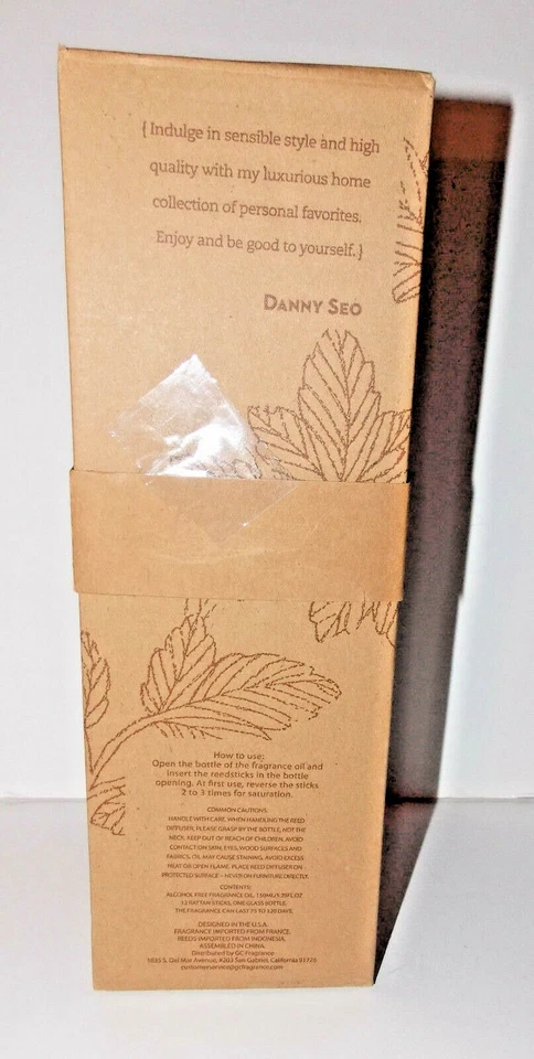 Danny Seo Reed Diffuser Squirrel Ginger Lily Lotus Flowers 150ml 2012 NEW  - Image 3 of 4