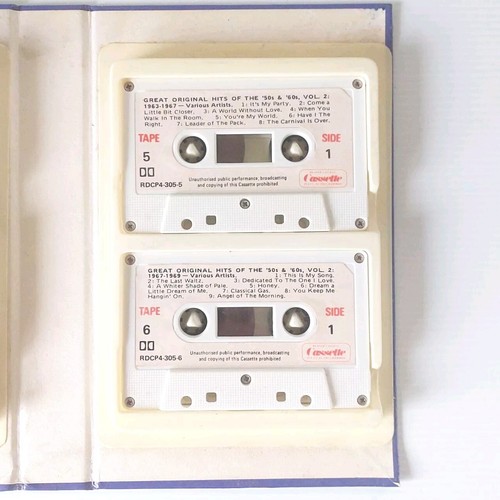 Great Original Hits Of The 50s & 60s Vol 2 Reader's Digest 6 x Cassette Tape Set - Picture 8 of 8