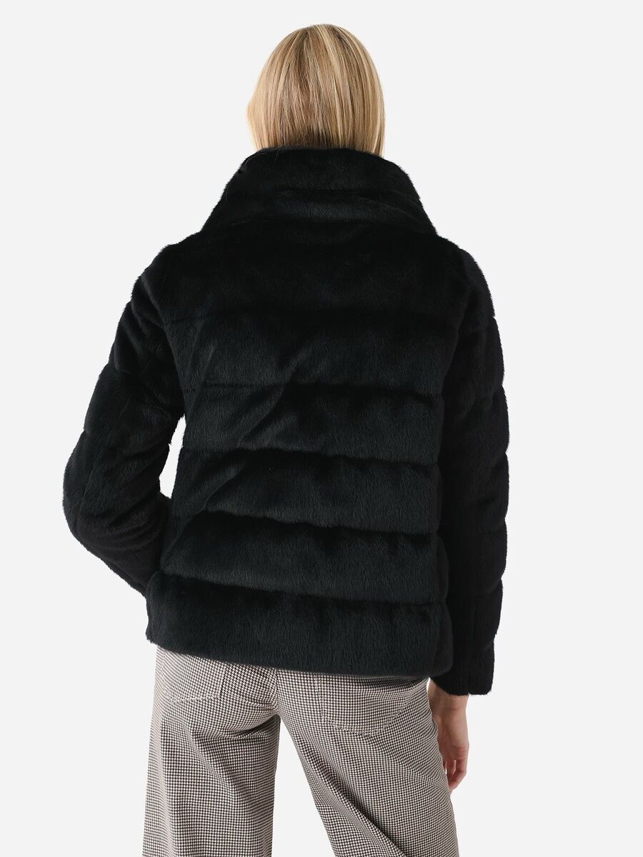 NWTs Herno Faux Fur Teddy Down Jacket. Black. Sz. 48 IT (12 NWTs Herno Faux Fur Teddy Down Jacket. Black. Sz. 48 IT (12