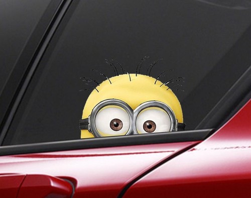 MINION car decal sticker,Window, Bumper, minion decals, DUB Vinyl Decal Sticker - Picture 7 of 8