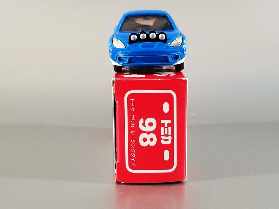 TOMY Tomica Toyota Celica Racing Type w/ Decal Sheet / #98-96 / Opening Doors - Image 4 of 4