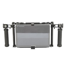 Director's Monitor Cage w Dual ARRI Rosette Side Handle for Feelworld LUT11S