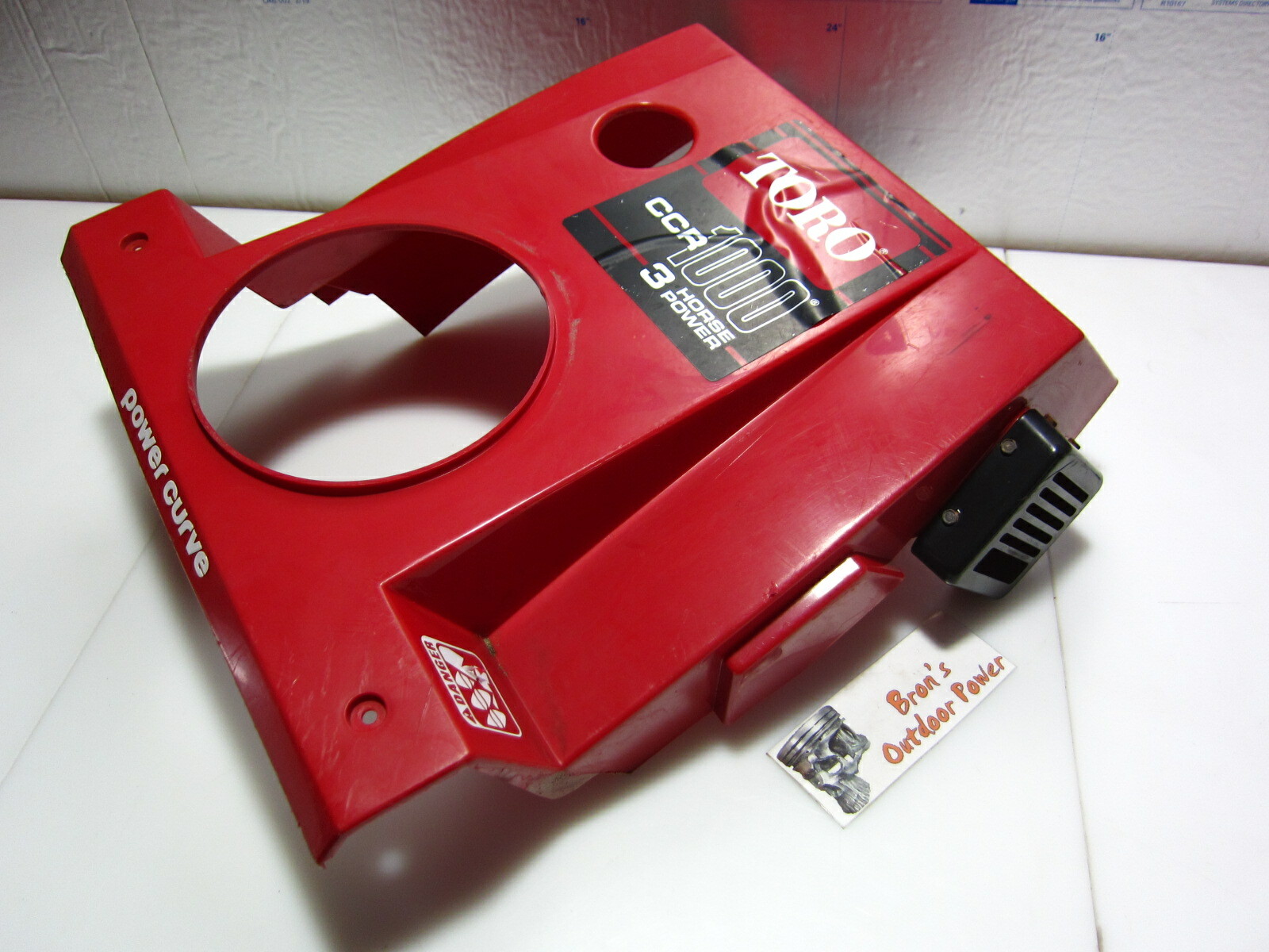 Toro CCR 1000 Snow blower thrower Upper engine cover shroud assembly 80