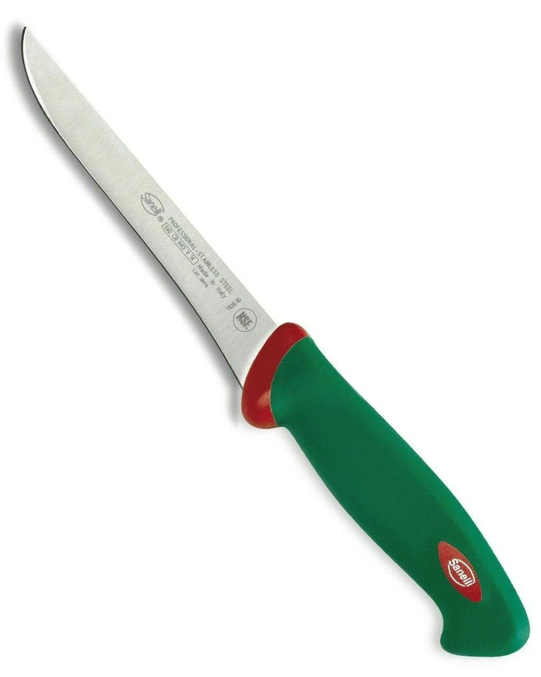 COLTELLERIE SANELLI COLTELLO DISOSSO 14 16 18 Cm VERDE PREMANA PROFESSIONALE -