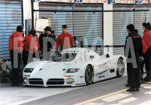 Photo Vintage Presse – Nissan GT-R Aux 24 Heures Du Mans 1998 – Tirage Original 15x21 Cm