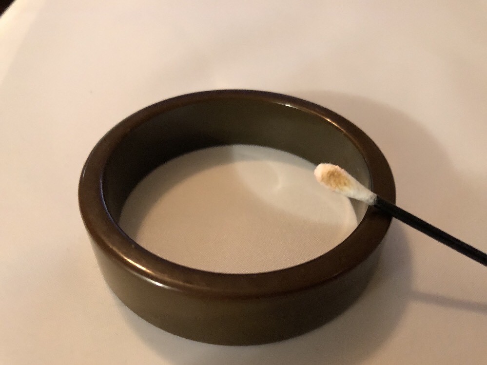 Vintage Brown Bakelite Simichrome Tested Bangle Bracelet