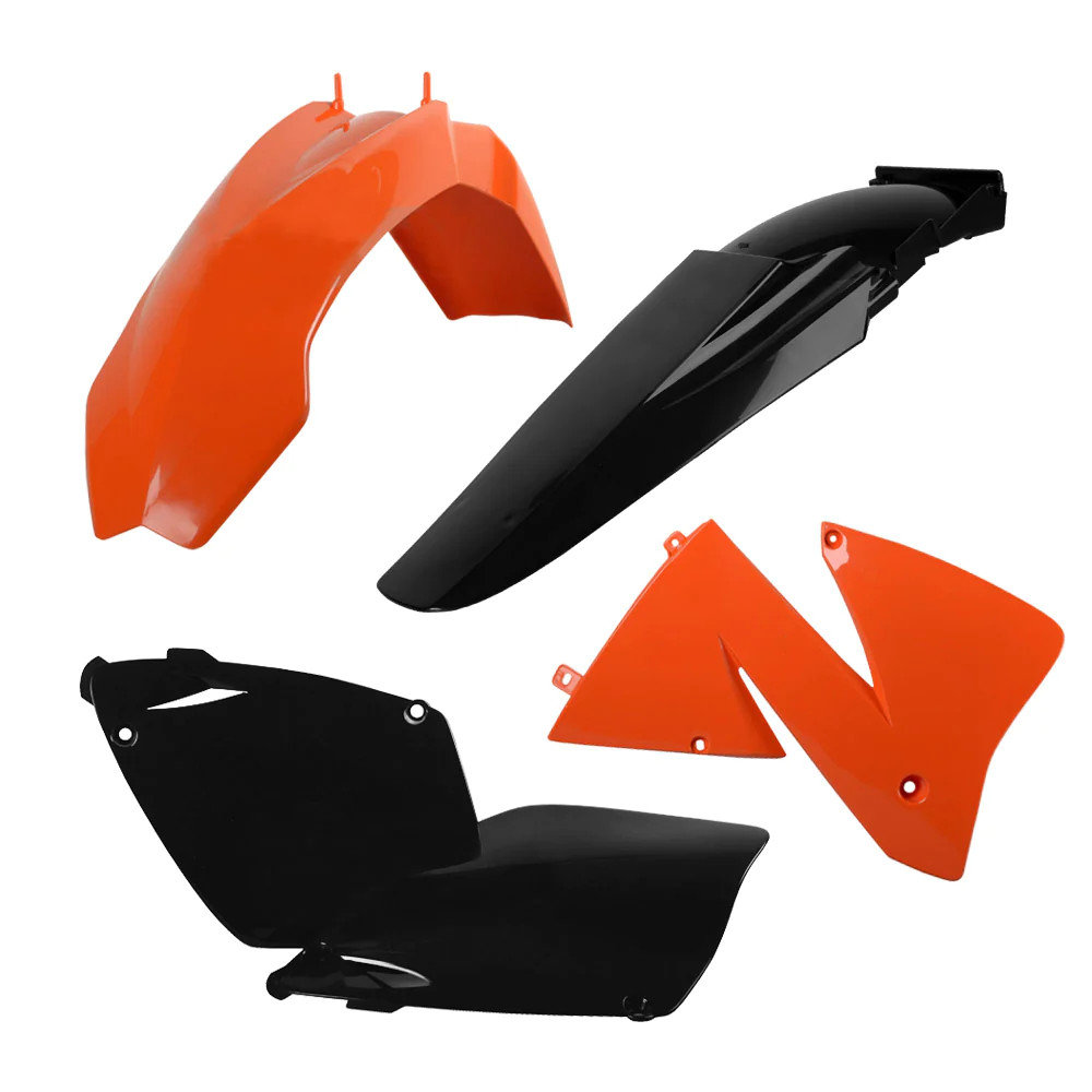 Polisport Plastics Kit - Ktm Exc 125/200/250/300 2001-02 - Oem - Image 4