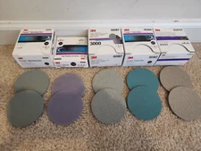 3M TRIZACT DISCS 3" 1000-1500-3000-5000 & 8000. 10 Discs Total, 2 of Each Grit.
