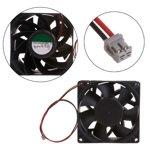 FANUC System Drive Fan 9cm PMD2409PMB1-A 24V 12.2W 2Pin Cooling Fan - Afbeelding 3 van 8