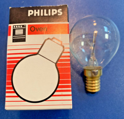 PHILIPS BACKOFENLAMPE 25W E14 Ofen Lampe Klar 300°C   MADE IN EU !!!!