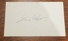 Frank Kellert autographed index card 1955 Dodgers d.1976 Beckett BAS holo