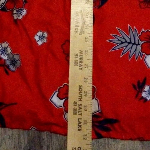 Sixth Man California Angels MLB Baseball Red Hawaiian Shirt Mens Large Button Up - Picture 5 of 5
