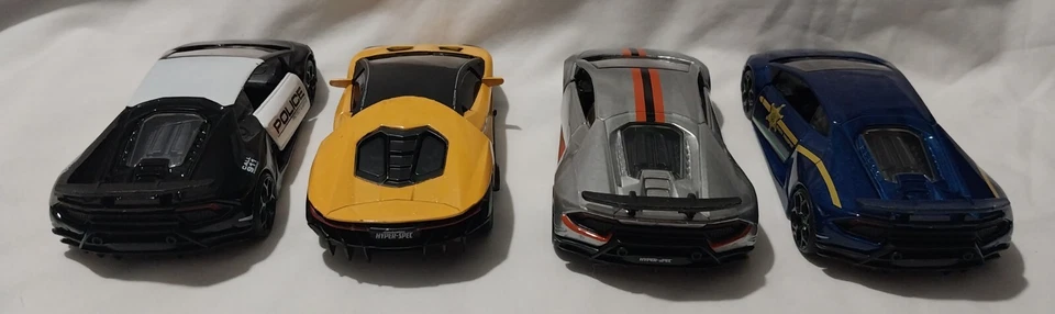 JADA Lamborghini Huracan POLICE 1:32 SCALE LOT OF 4 - Image 4 of 4