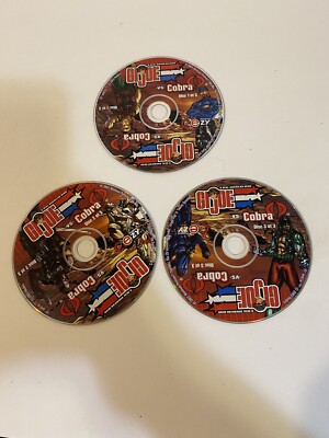 lot of 3 gi joe va cobra cd rom 