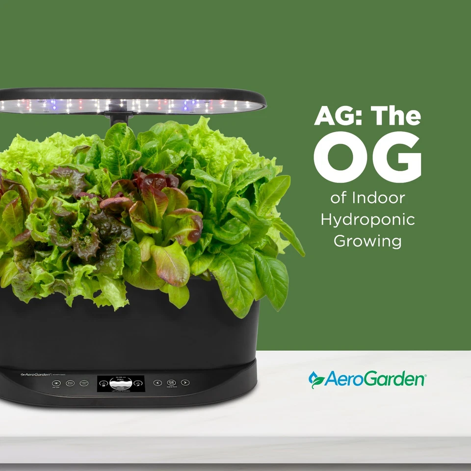AeroGarden Bounty Basic negro Foto 2 de 4