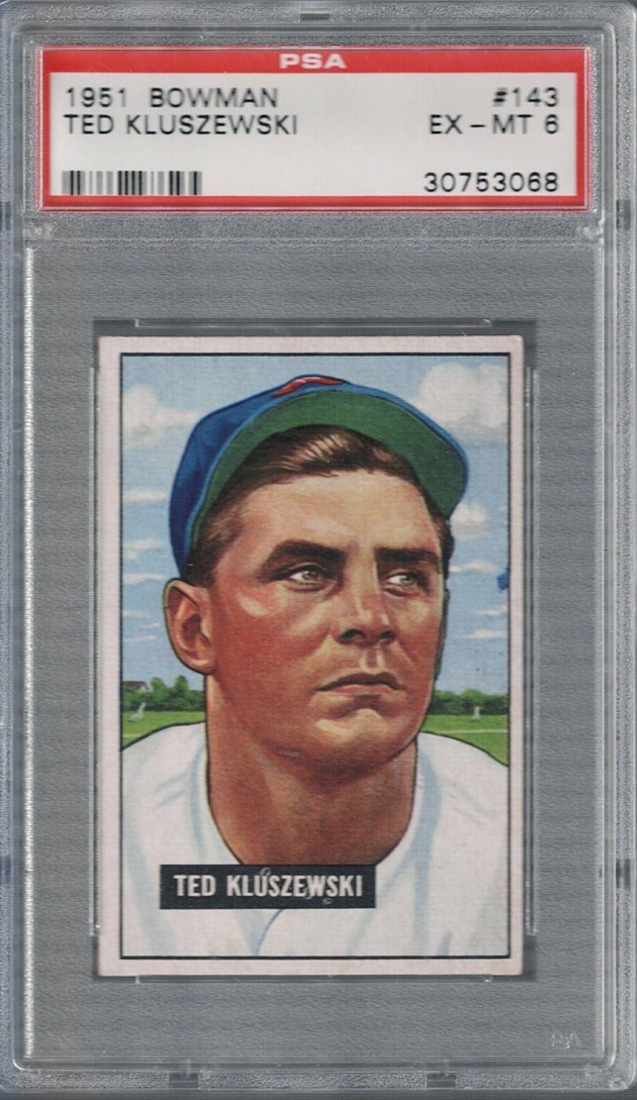 1951 Bowman #143 Ted Kluszewski "Big Klu" PSA EX-MT 6