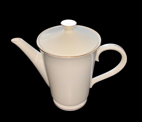 Vintage Lenox Hayworth Cosmopolitan Ivory Gold Fine Bone China Kaffeekanne Neuwertig - Bild 2 von 10