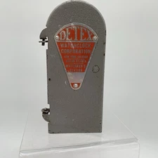 Vintage DETEX Watch Clock Corp Watchman’s Station Box W/Key on Chain Free Ship
