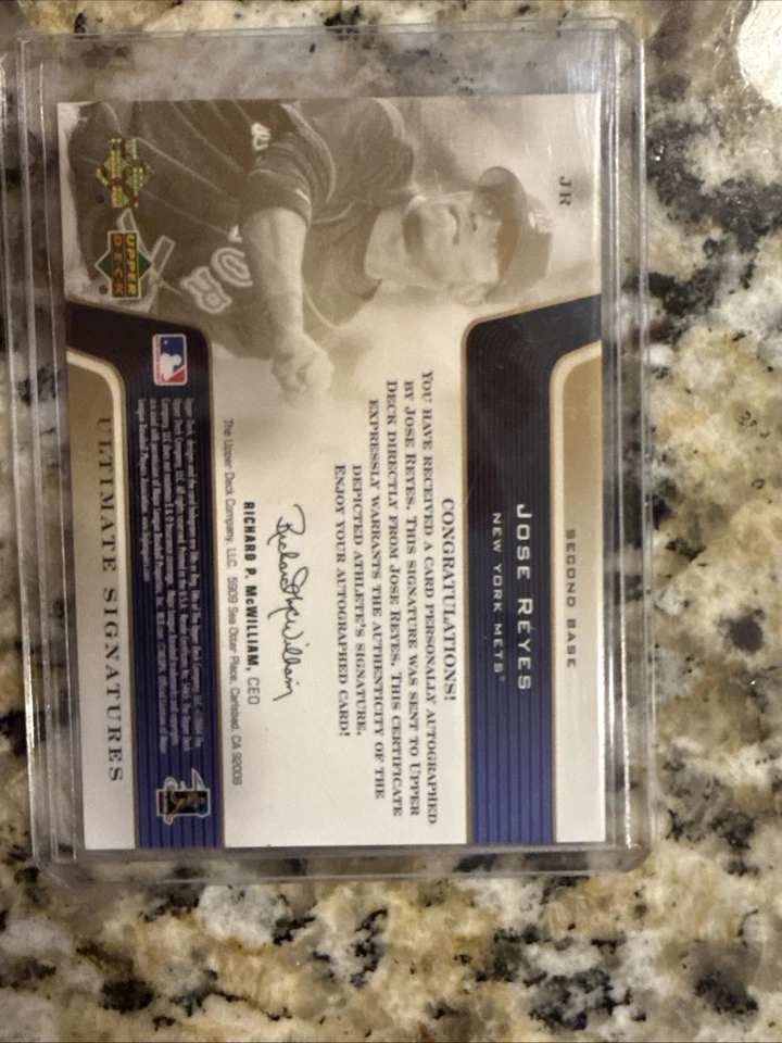 Upper Deck Ultimate Signatures 2004 José Reyes autógrafo Mets/25 Foto 3 de 3