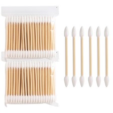 Pointed Tip Cotton Swabs Precision Tip Cotton Swab with Wood Sticks  200PCS