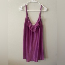 Oscar de la Renta Lilac Satin Slip