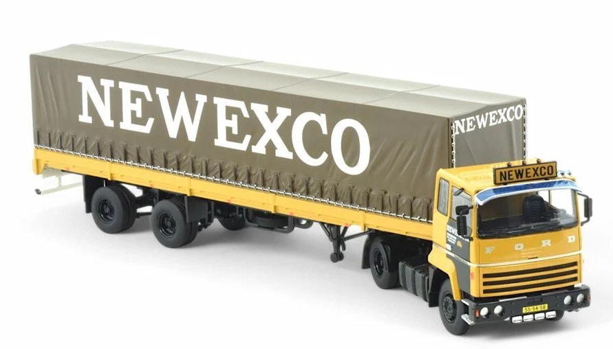 TEKNO, FORD 4x2 con rimorchio coperto 2 assi NEWEXCO, 1/50,  TEK84844 - Immagine 4 di 4